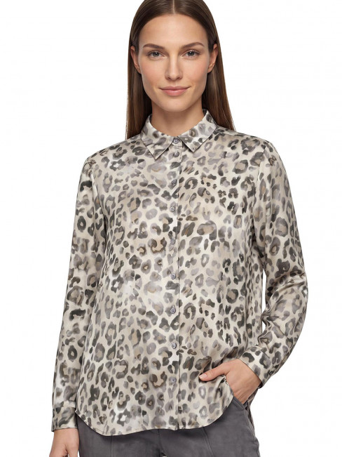 Viskosblus taupe leo från Betty Barclay