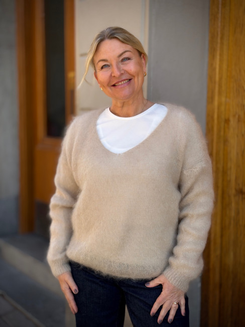 Mohairtröja Cindy beige från Gossip