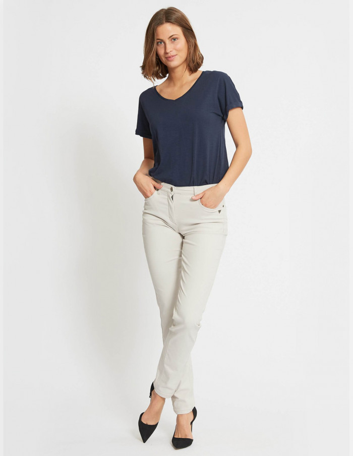 Byxa Laura Bomull Sand från LauRie