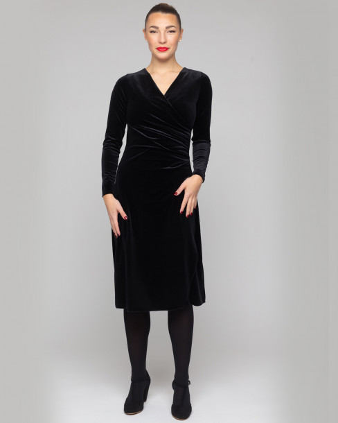 Klänning Madrid Sammet Svart från Camilla Thulin