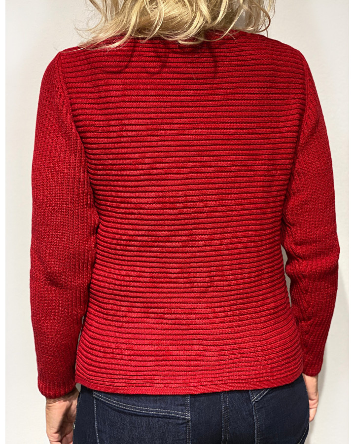 Tröja Zip Röd från Skovhuus