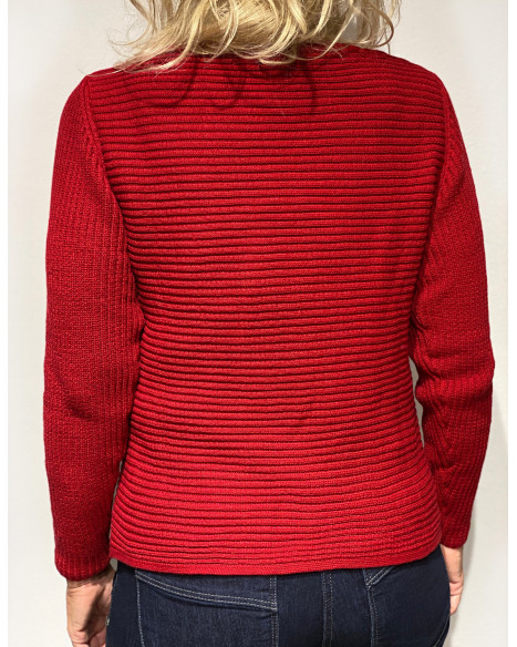 Tröja Zip Röd från Skovhuus