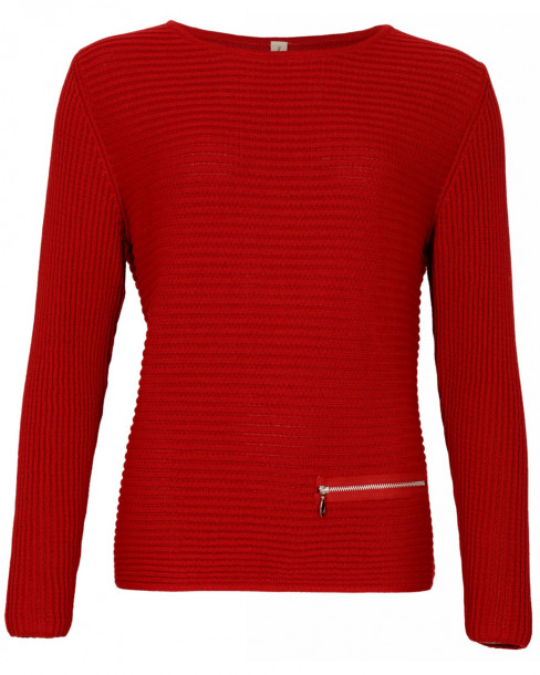 Tröja Zip Röd från Skovhuus