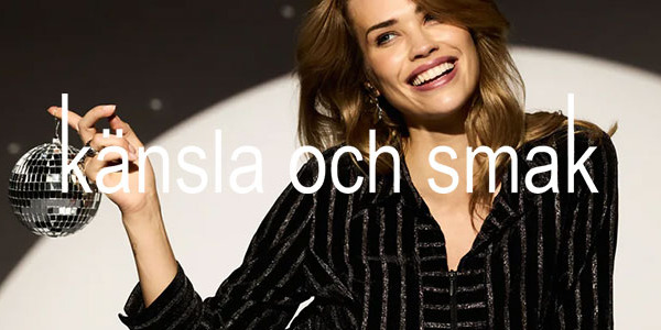 Mjukstart på festsäsongen med den tidlösa kontrasten svart och vitt! Nyhetsbrev 18 november 2025.